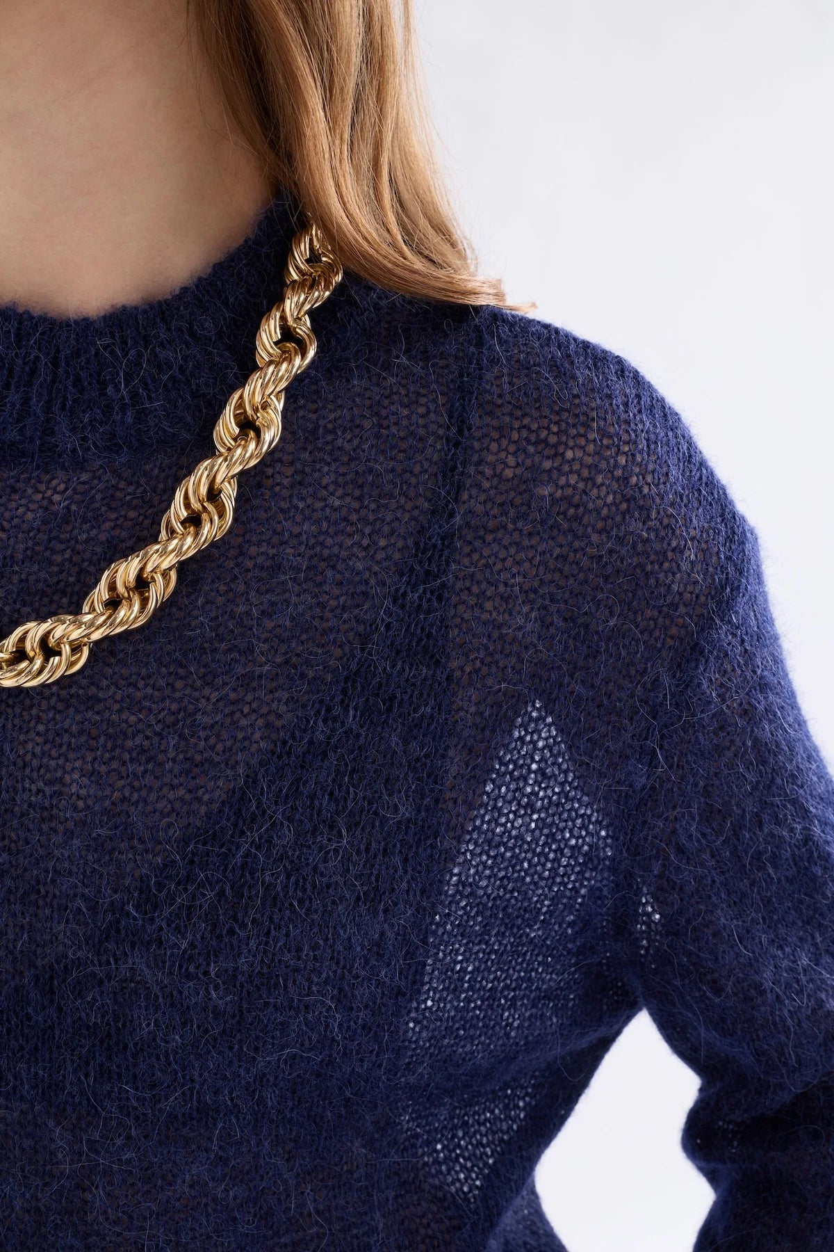 Elk Fjer Sweater | Bright Navy