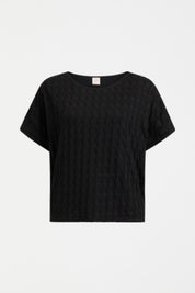 Elk Orta Boxy Tee Shirt | Black