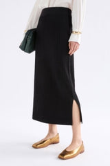 Elk Beim Knit Skirt | Black