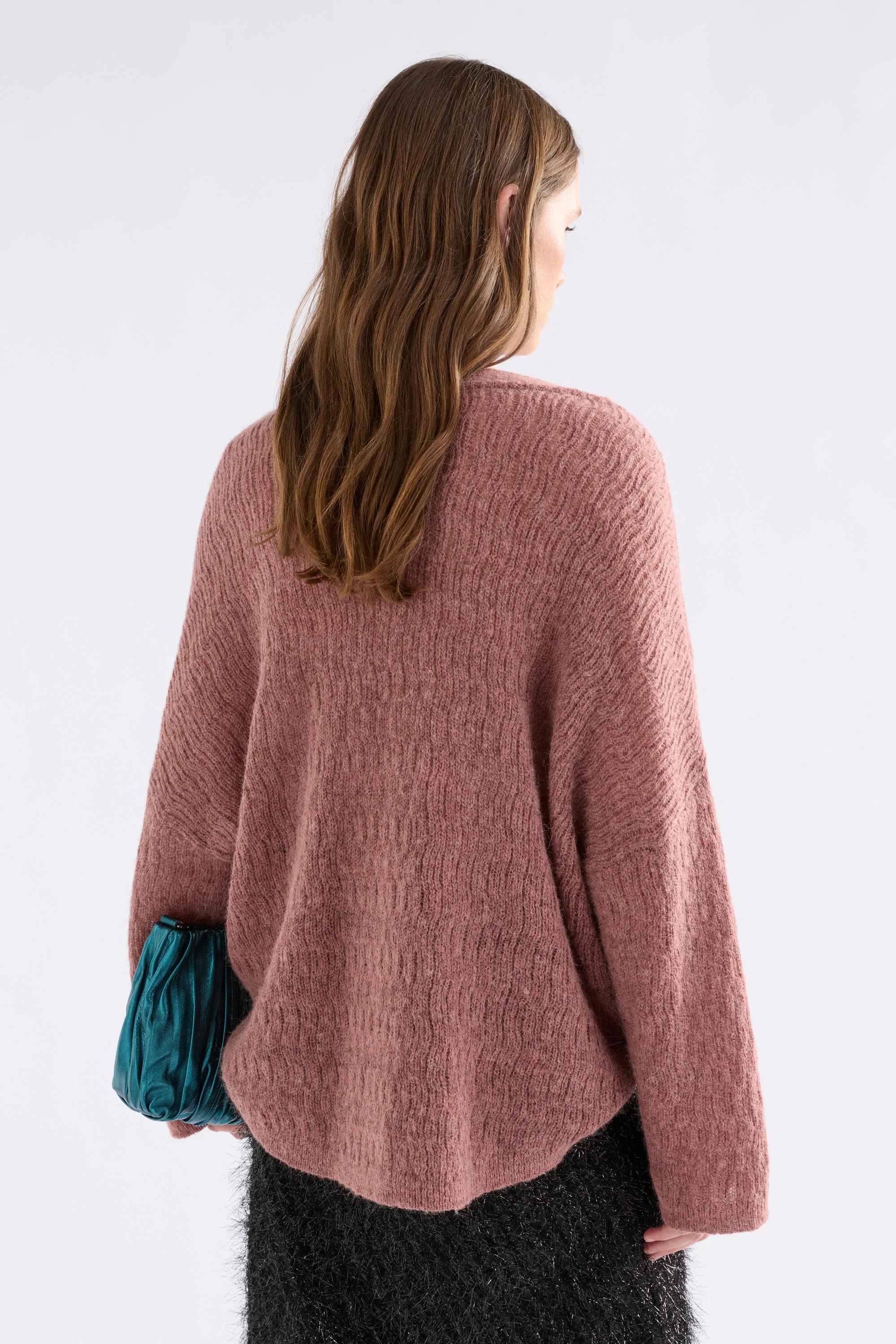 Elk Agna Pattern Sweater | Rosewood