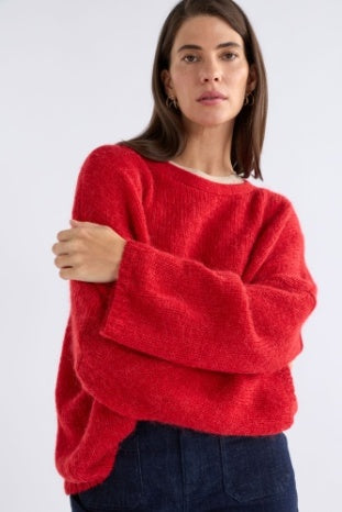 Elk Agna Sweater | Flame Red