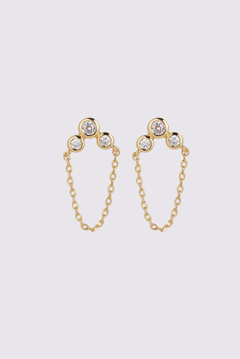 Zafino Tia Studs | Gold