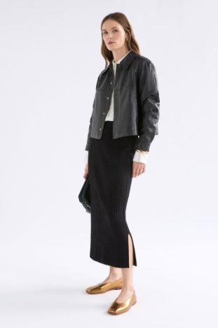 Elk Beim Knit Skirt | Black