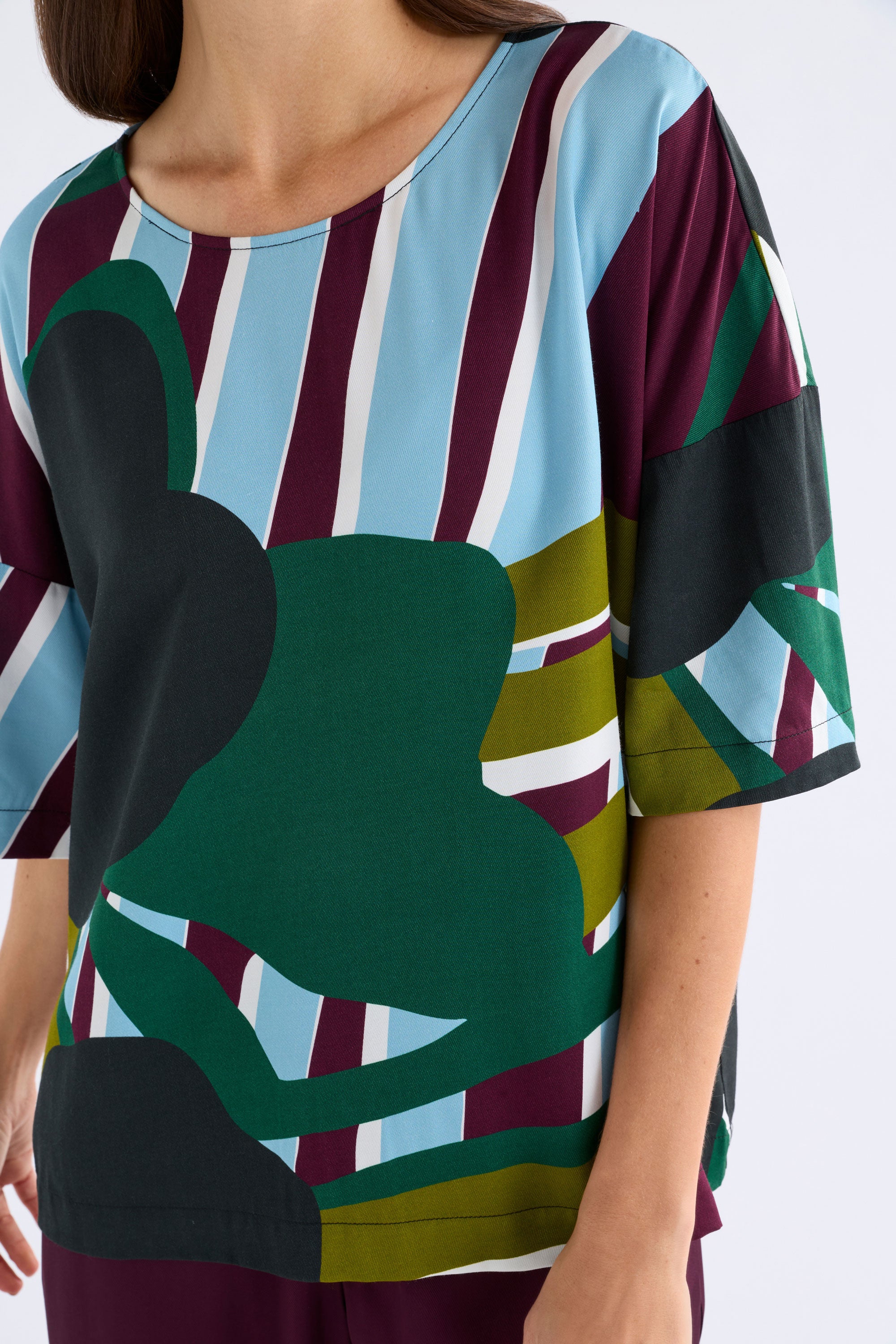 Elk Kobii Top | Stribe Print