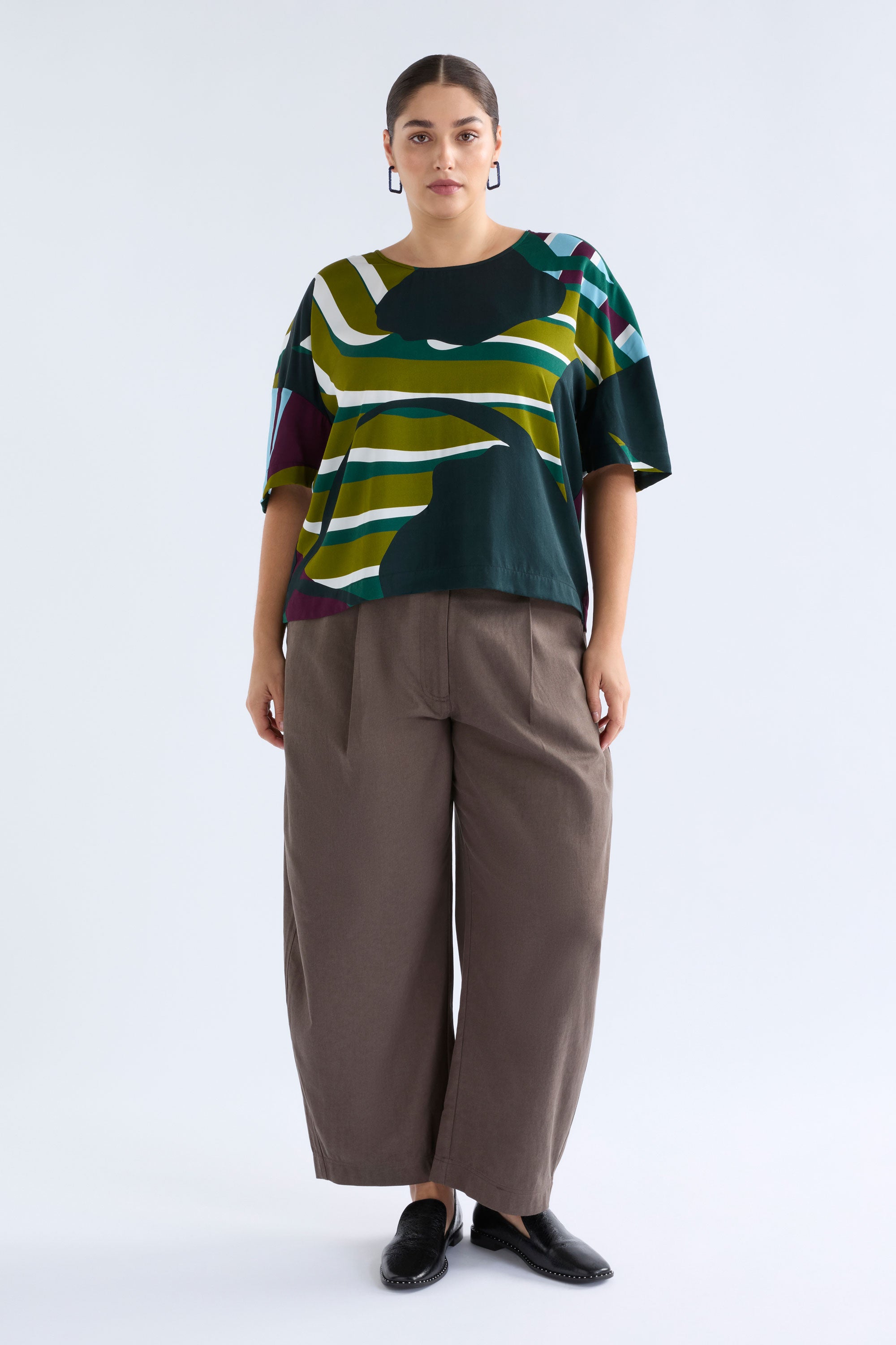Elk Kobii Top | Stribe Print