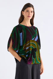 Elk Reihen Top | Stribe Burnout