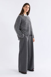Elk Agna Sweater | Grey Marle