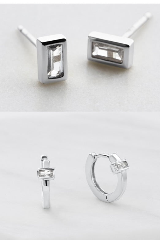 Zafino Elsie Lily Stud Set | Silver