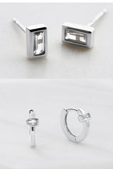 Zafino Elsie Lily Stud Set | Silver