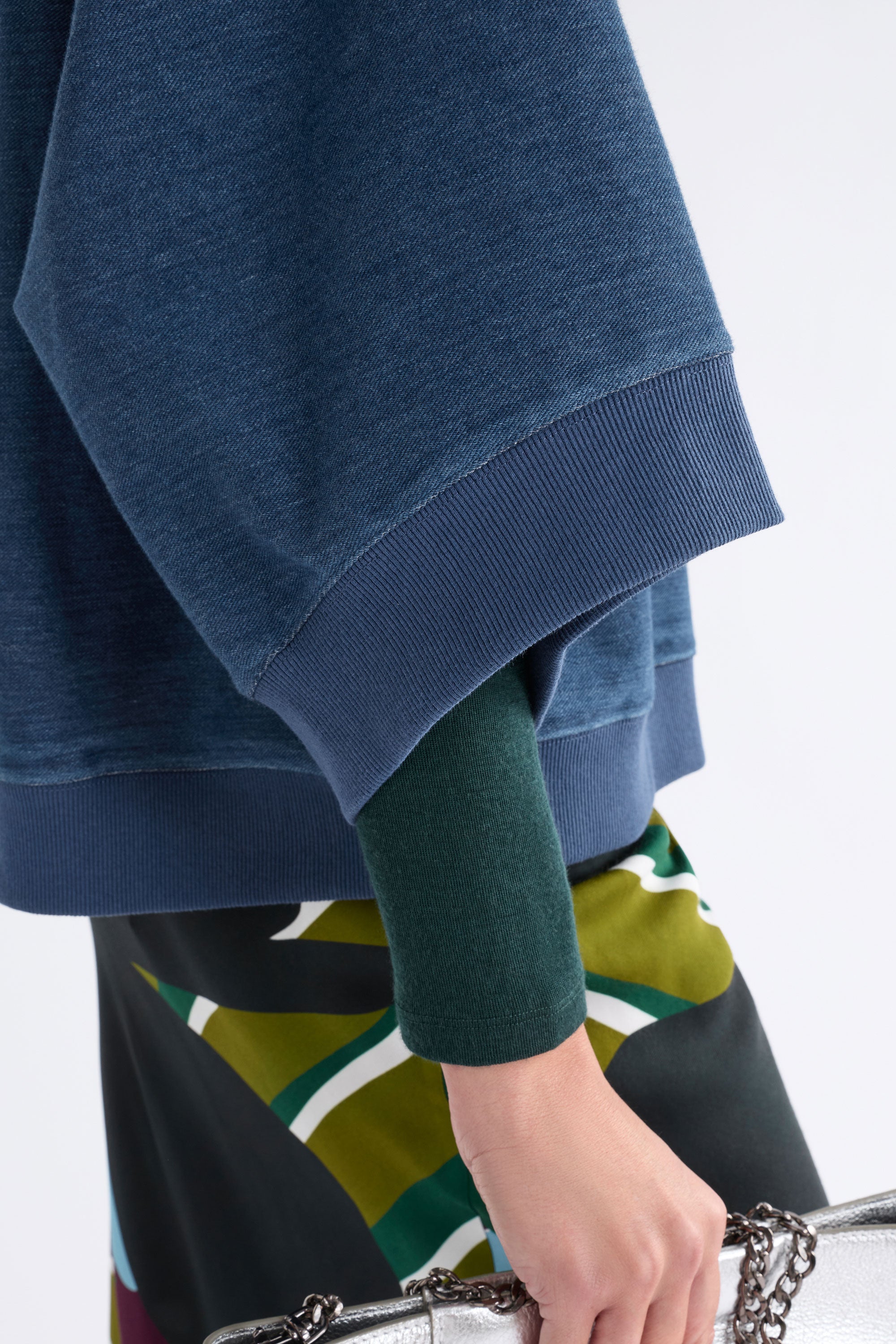 Elk Enfeld Tee | Mid Blue Wash