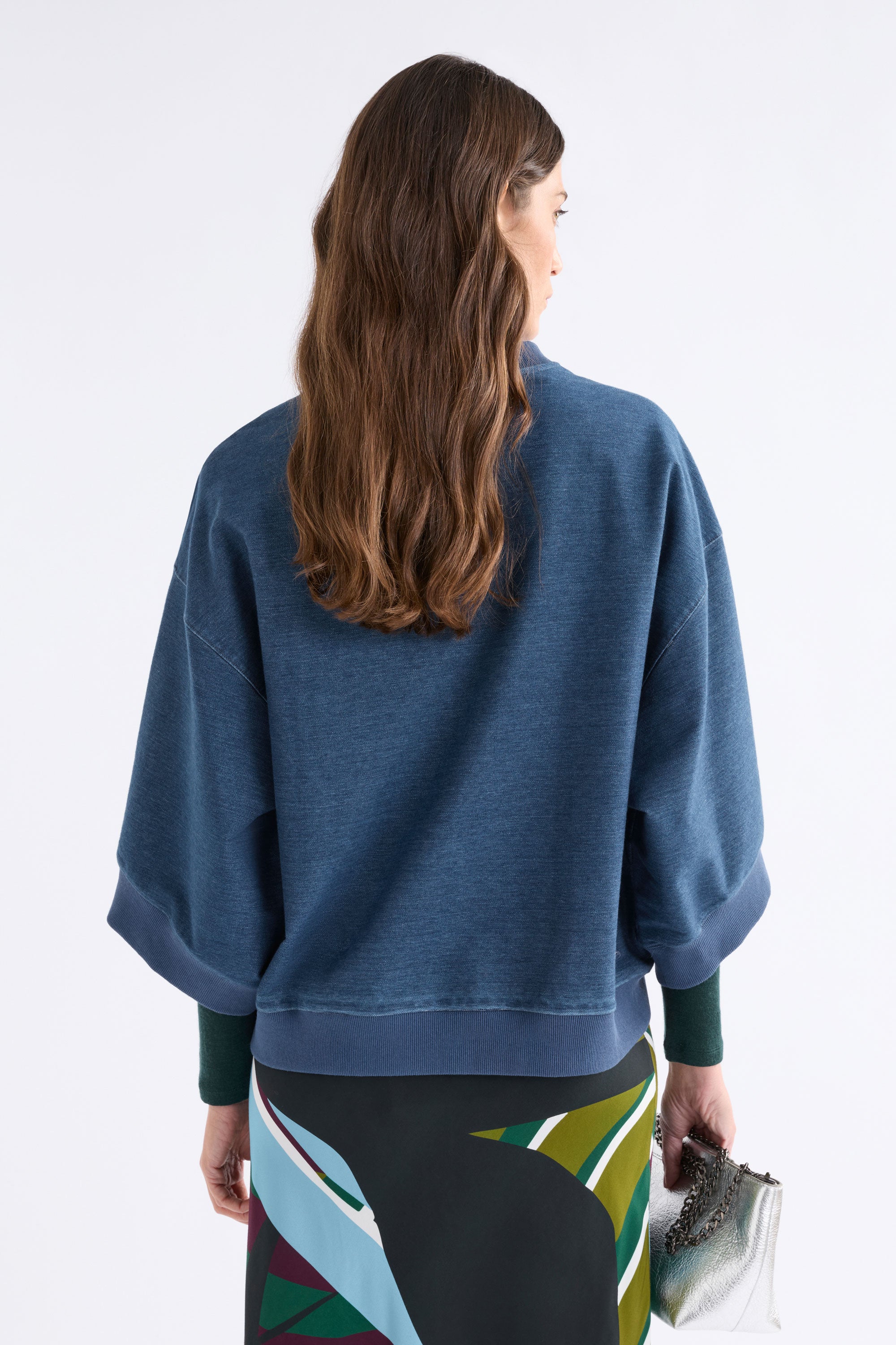 Elk Enfeld Tee | Mid Blue Wash