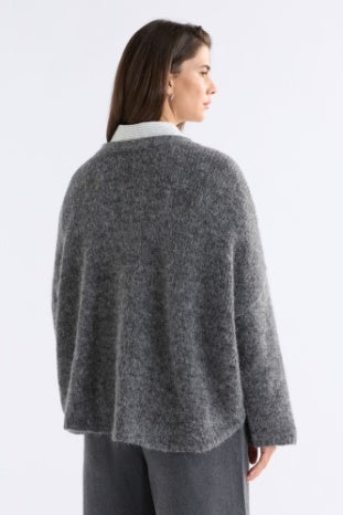 Elk Agna Sweater | Grey Marle