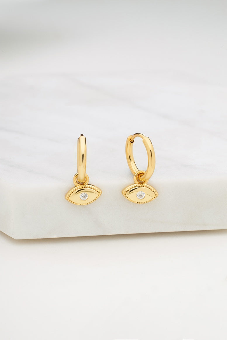 Zafino Evil Eye Earring | Gold