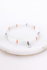Zafino Tile Bracelet | Rose Silver