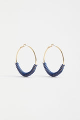 Elk Vrid Hoop Earring | Cobalt