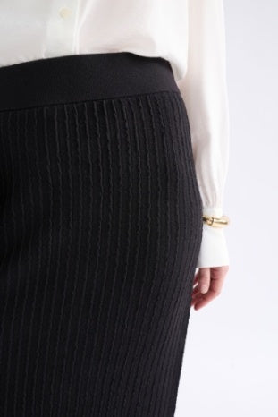 Elk Beim Knit Skirt | Black