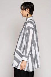Dogstar Celi Shirt | Grey Stripe