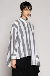 Dogstar Celi Shirt | Grey Stripe