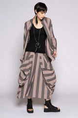 Dogstar Celi Pants | Taupe Stripe