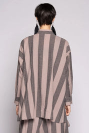 Dogstar Celi Shirt | Taupe Stripe