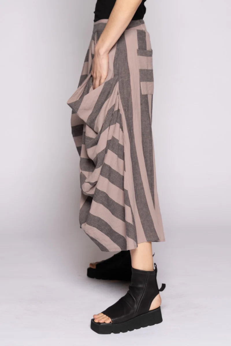 Dogstar Celi Pants | Taupe Stripe