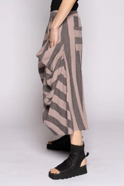 Dogstar Celi Pants | Taupe Stripe