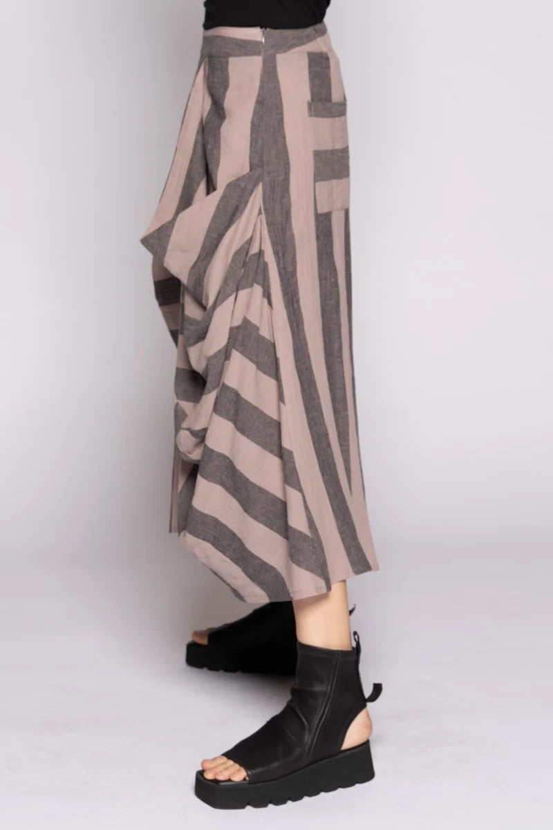 Dogstar Celi Pants | Taupe Stripe