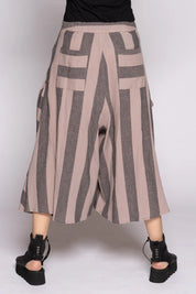 Dogstar Celi Pants | Taupe Stripe