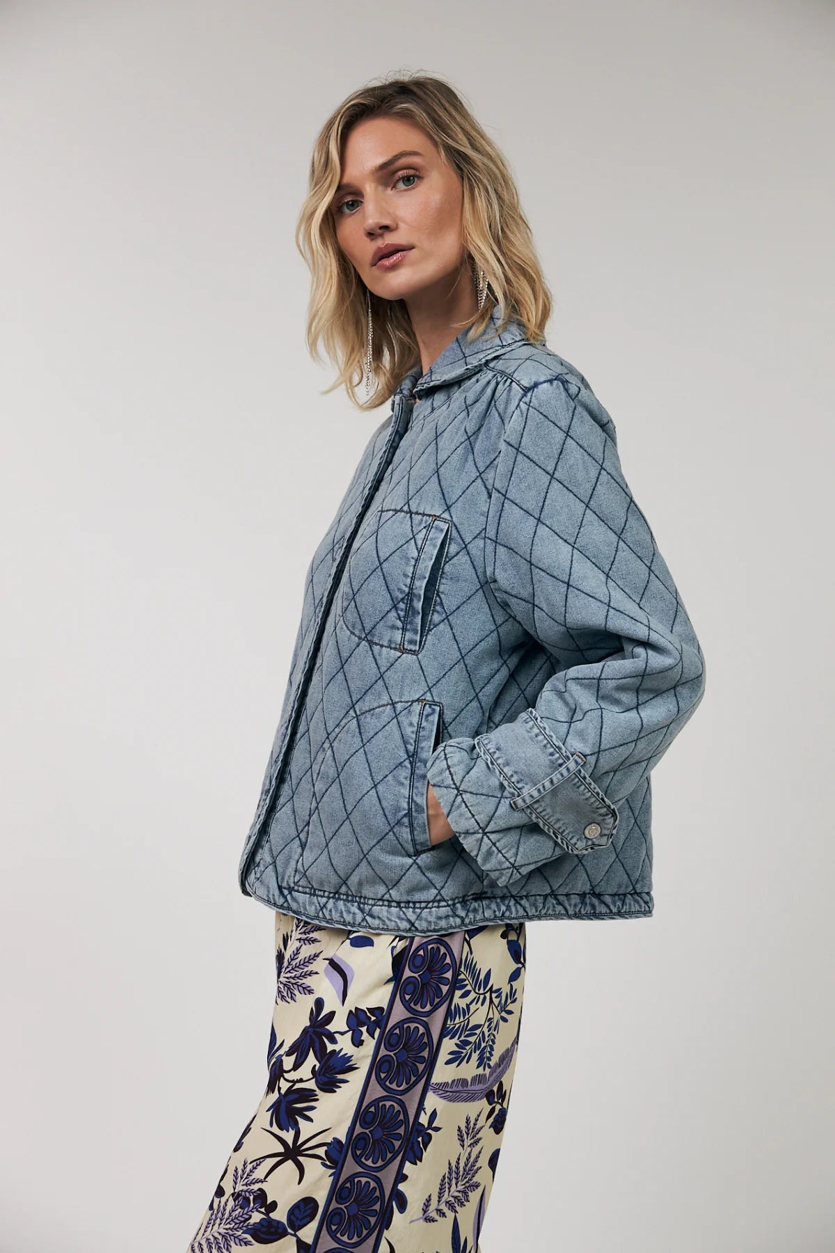 Lollys Laundry Viola Jacket | Washed Denim