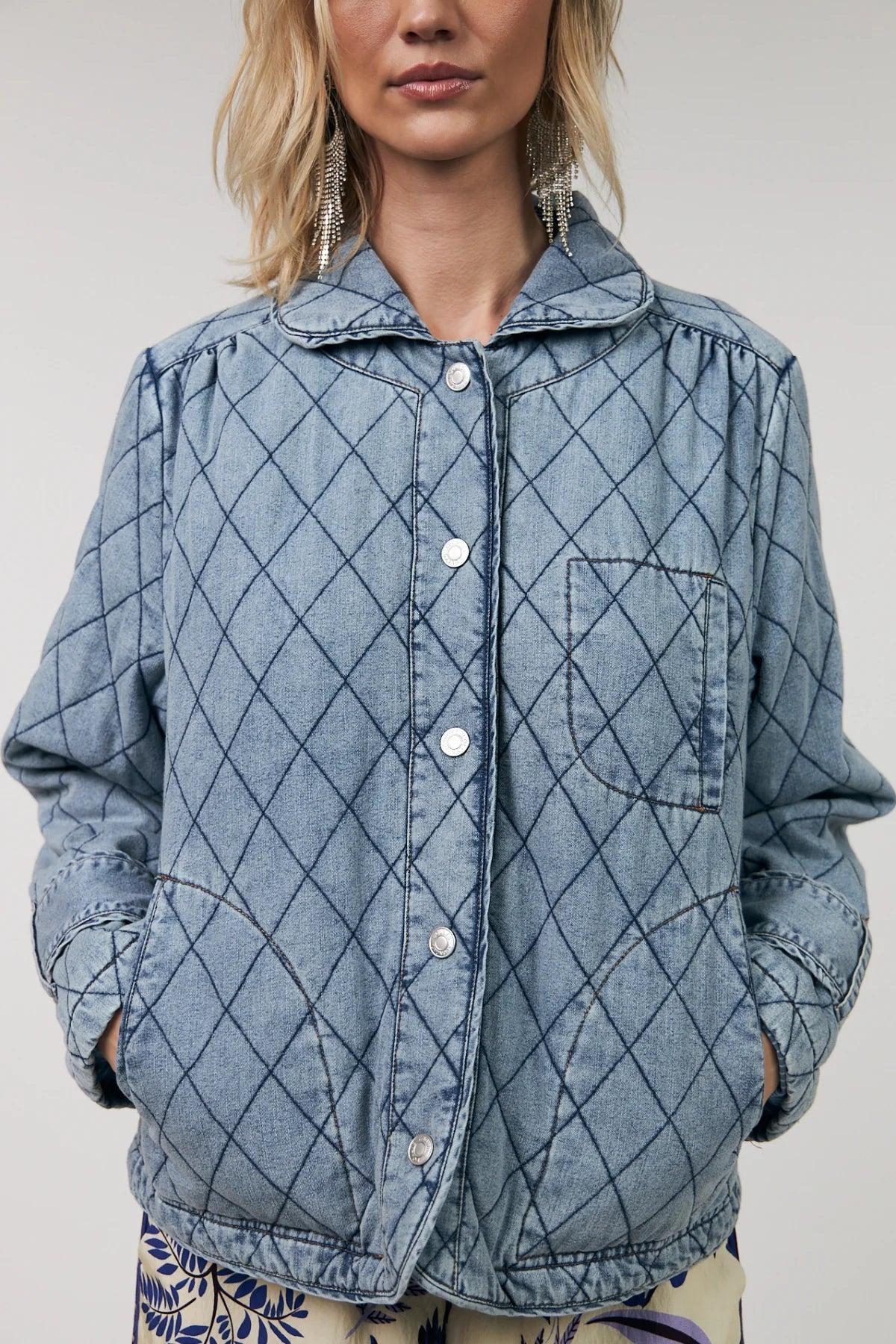 Lollys Laundry Viola Jacket | Washed Denim