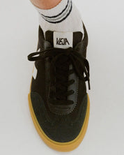 Veja Volley Pierre Leather Sneaker Unisex | Black White Natural Rubber