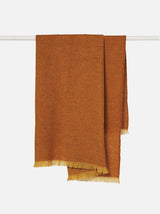 Citta Waffle Wool Blanket | Honey Orange Peel