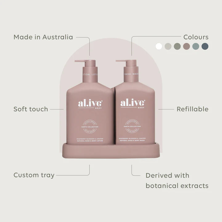 Al.Ive Wash & Lotion Duo | Raspberry Blossom & Juniper
