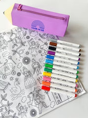 Washable Reusable Colouring-In Solo Mat Kit | Once Upon A Time
