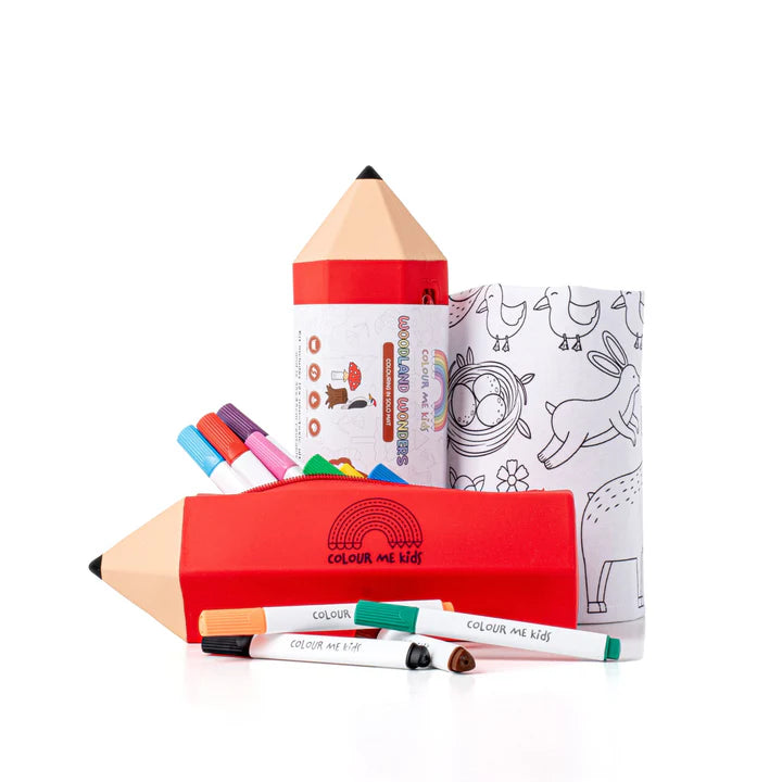 Washable Reusable Colouring-In Solo Mat Kit | Woodland Wonders