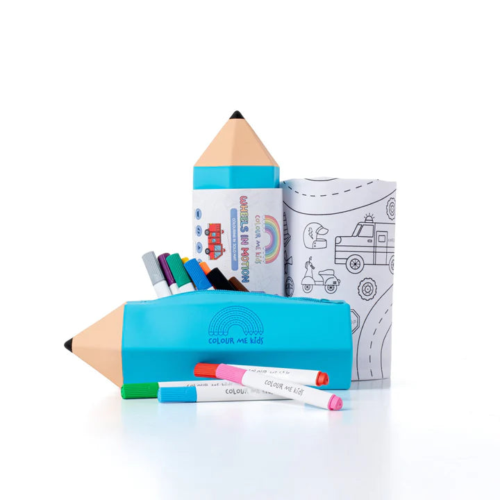 Washable Reusable Colouring-In Solo Mat Kit | Wheels In Motion