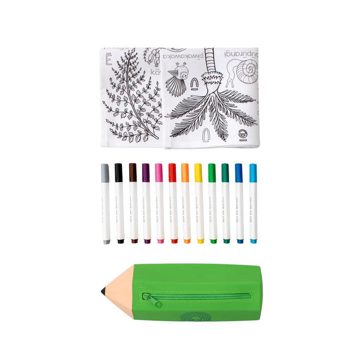 Washable Reusable Colouring-In Solo Mat Kit | Friends Of The Forest