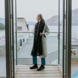 Moke Adele Cable Knit Scarf | Cocoa Powder