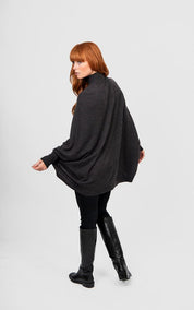 Bridge & Lord Poncho Pullover | Black