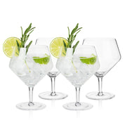 Viski Angled Crystal Gin & Tonic Glasses | Set Of 4