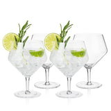 Viski Angled Crystal Gin & Tonic Glasses | Set Of 4
