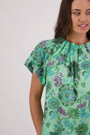 Briarwood Pia Top |  Green Floral