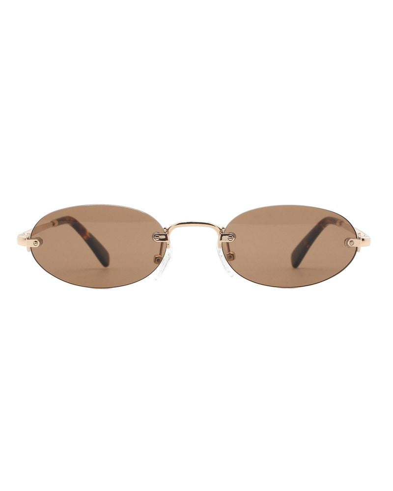 Reality Paradiso Sunglasses | Gold Brown