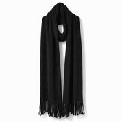 Moke Adele Cable Knit Scarf | Black