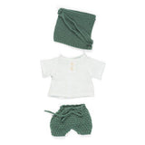 Miniland Forest Pants and Top With Scarf - Green