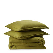 George Street Linen 100% Linen Duvet Cover Set | Queen Foliage