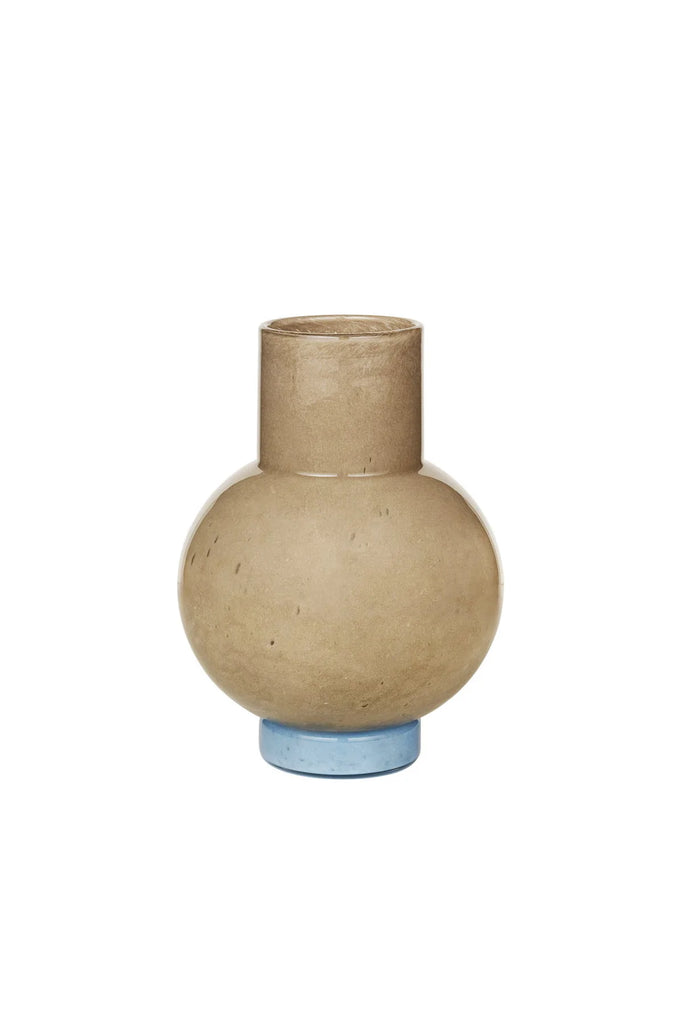 Broste Vase Mari Large - Taupe/Light Blue