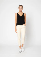 Two by Two Rayon Tank - Black