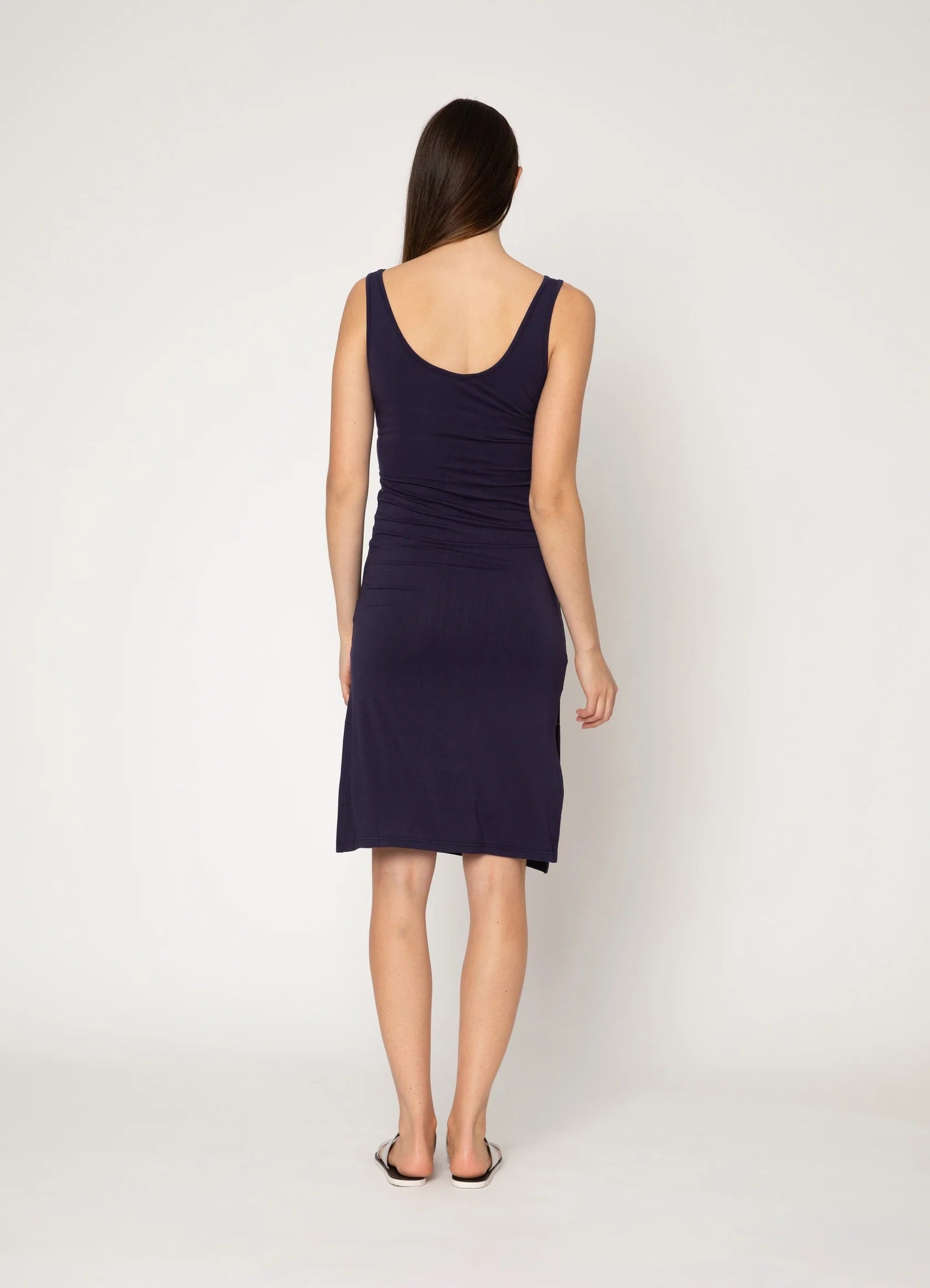 Two By Two Rayon Slip - Navy