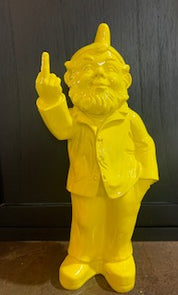 Voodoo Pop Gnome One Finger Salute | Yellow